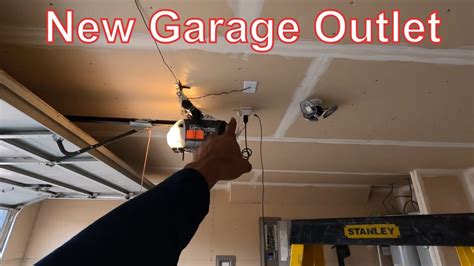 installing garage door opener outlet